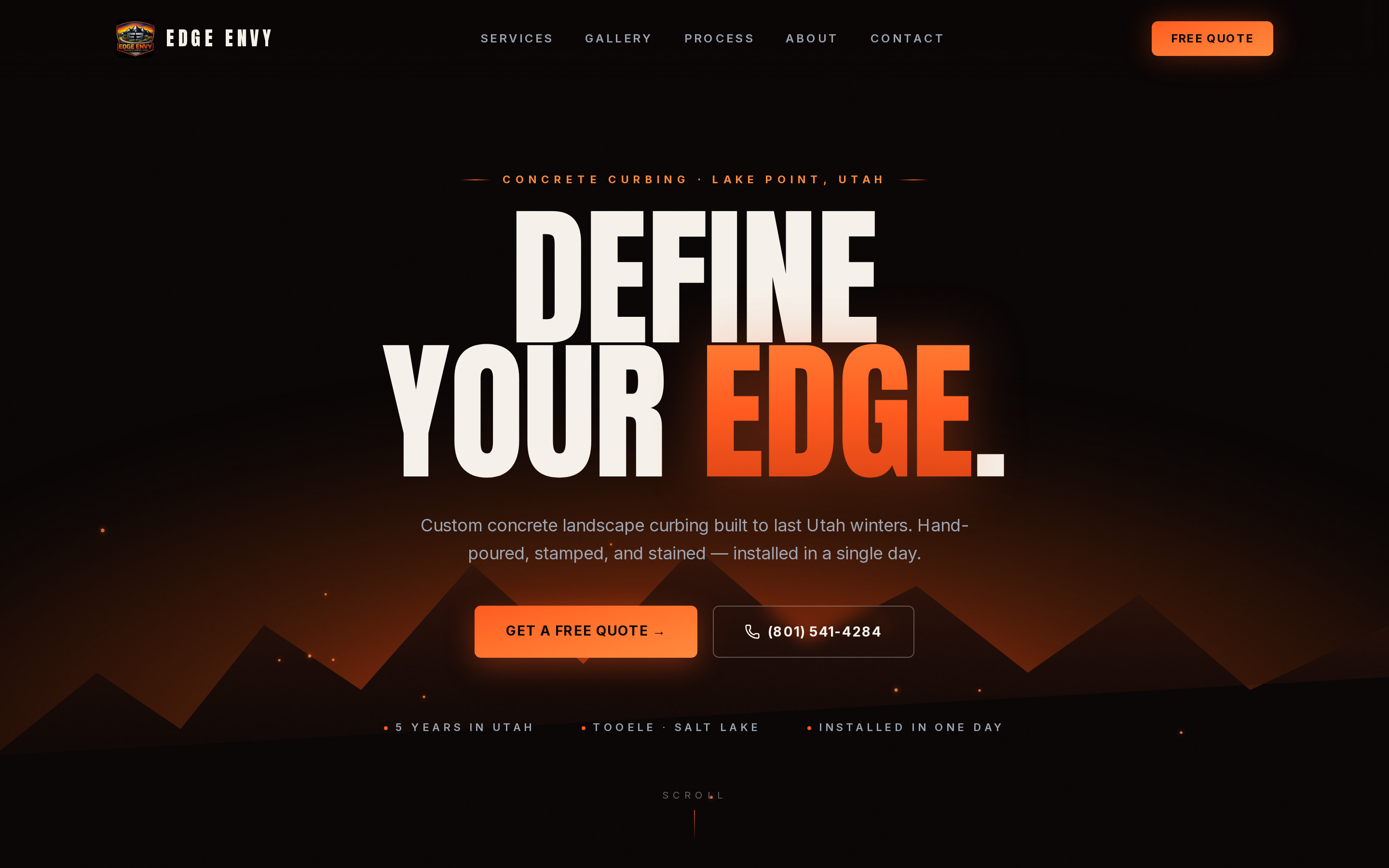 Edge Envy — concrete curbing contractor screenshot