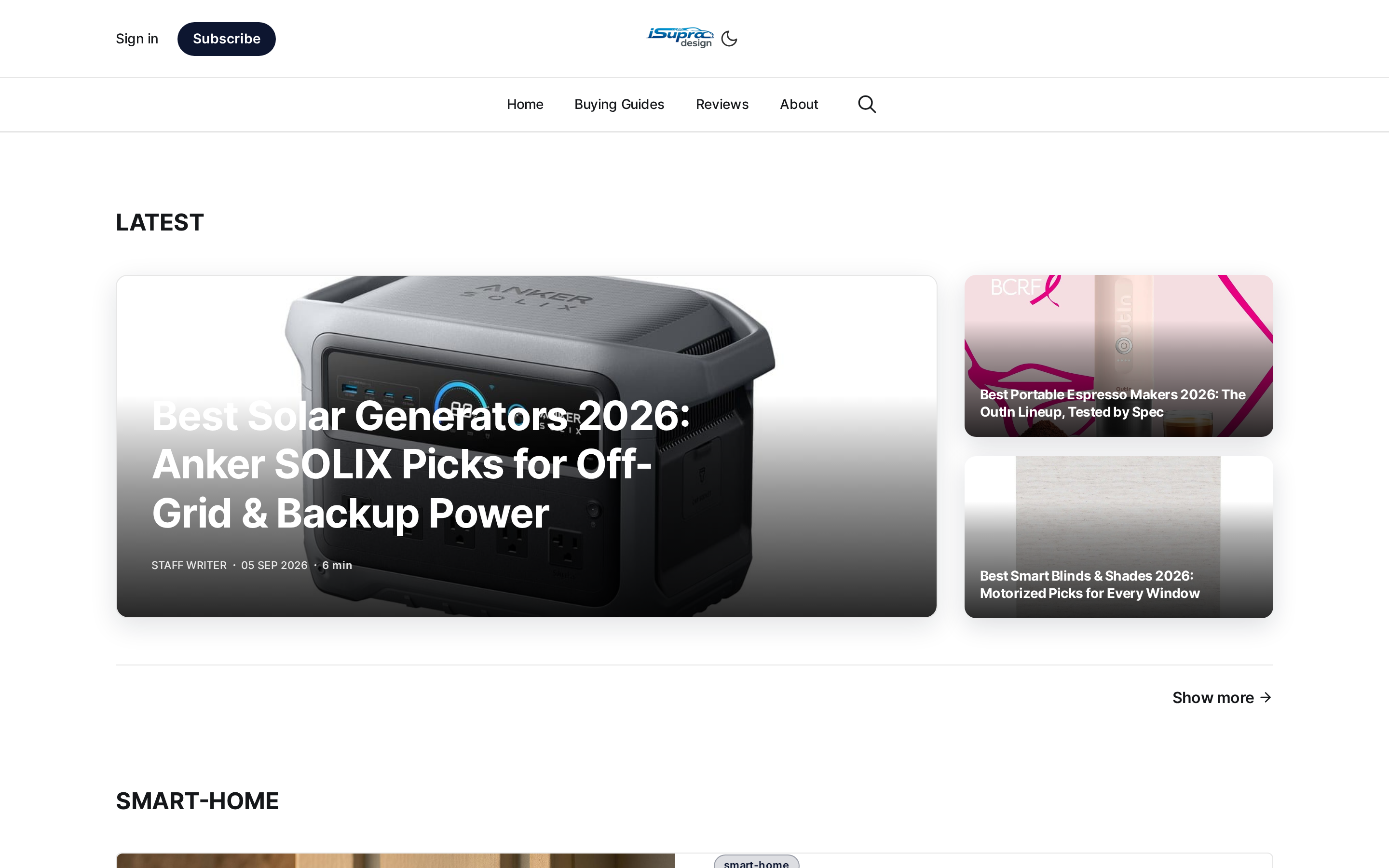 iSupra Design — publication + automation screenshot